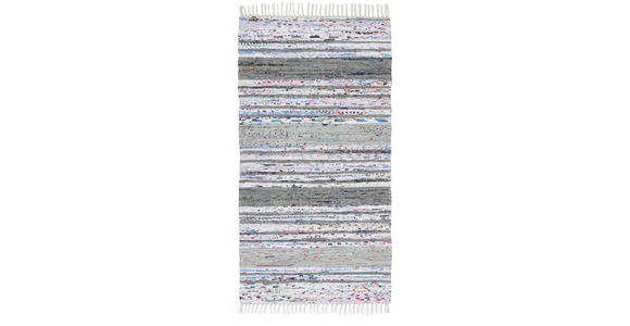 FLECKERLTEPPICH 80/150 cm Grau, Weiß  - Weiß/Grau, KONVENTIONELL, Textil (80/150cm) - Novel
