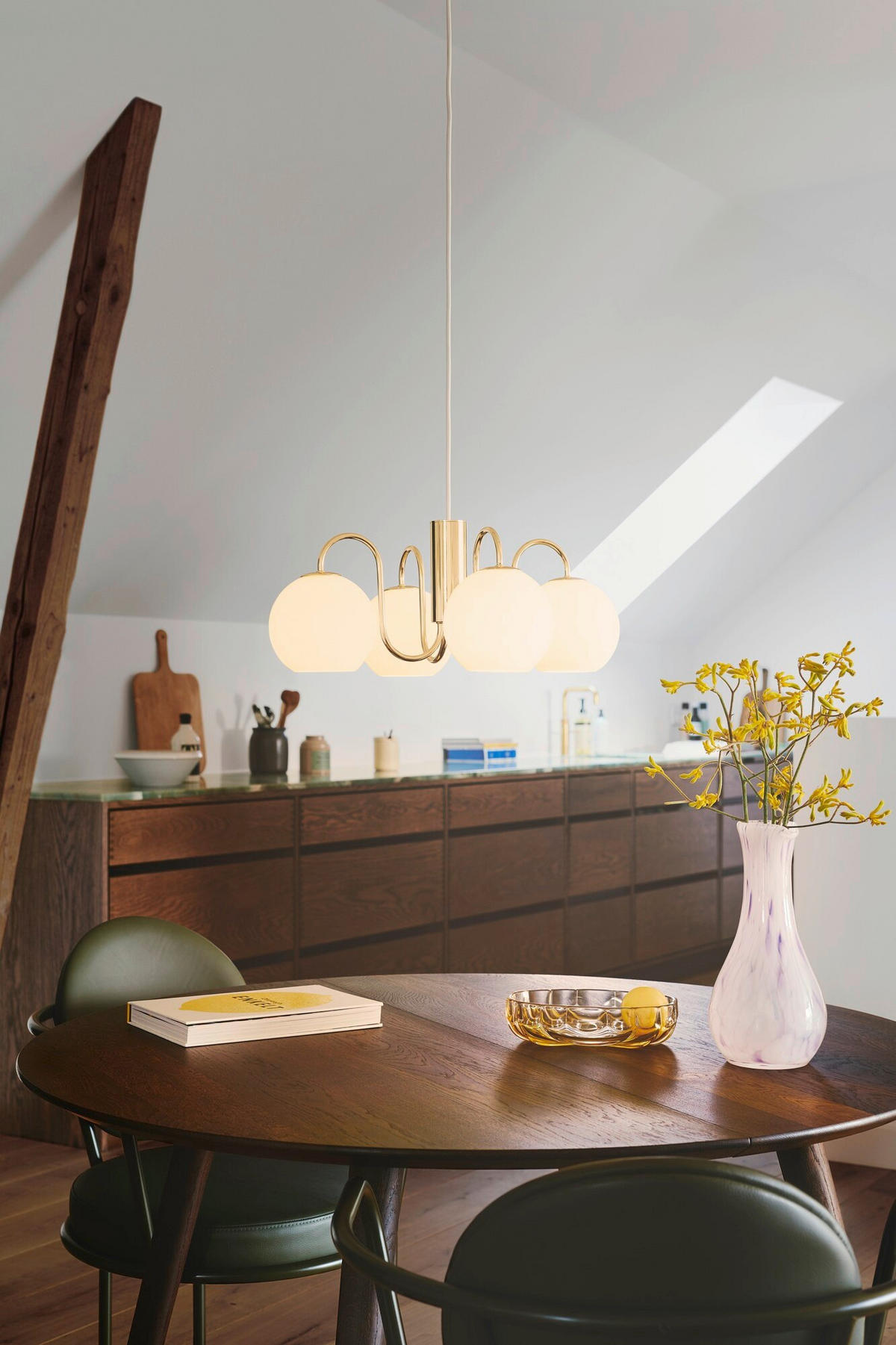 PENDELLEUCHTE Franca 19.5/46/46 cm  - Messingfarben, Design, Metall (19.5/46/46cm) - Nordlux