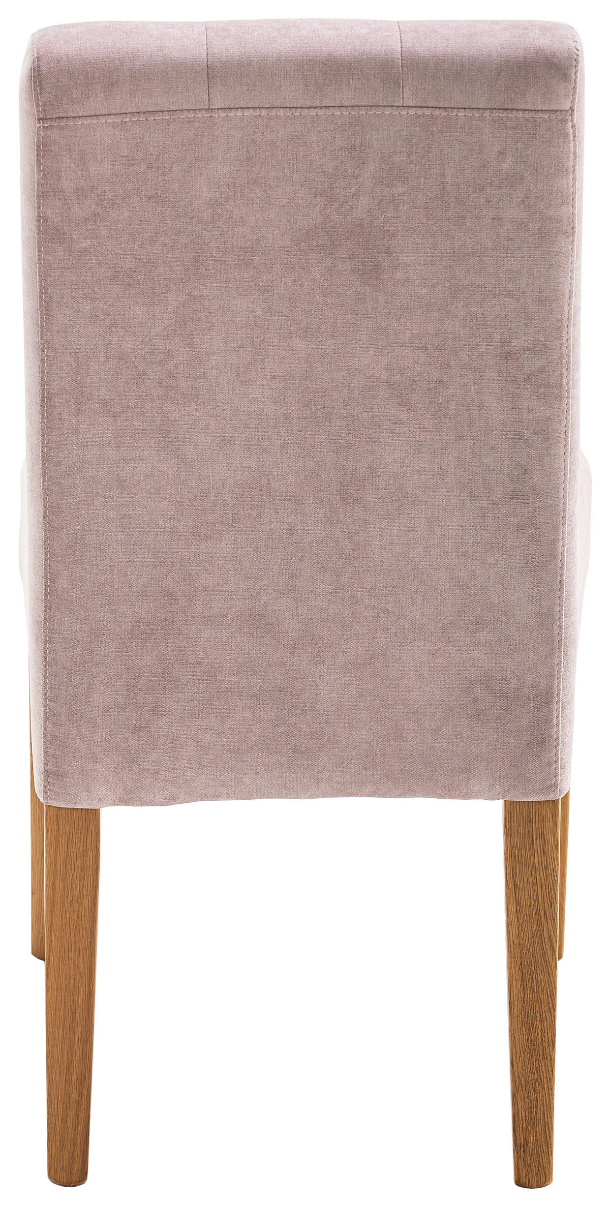 STUHL Webstoff Rosa  - Eichefarben/Rosa, KONVENTIONELL, Holz/Textil (48/95/61cm) - Carryhome