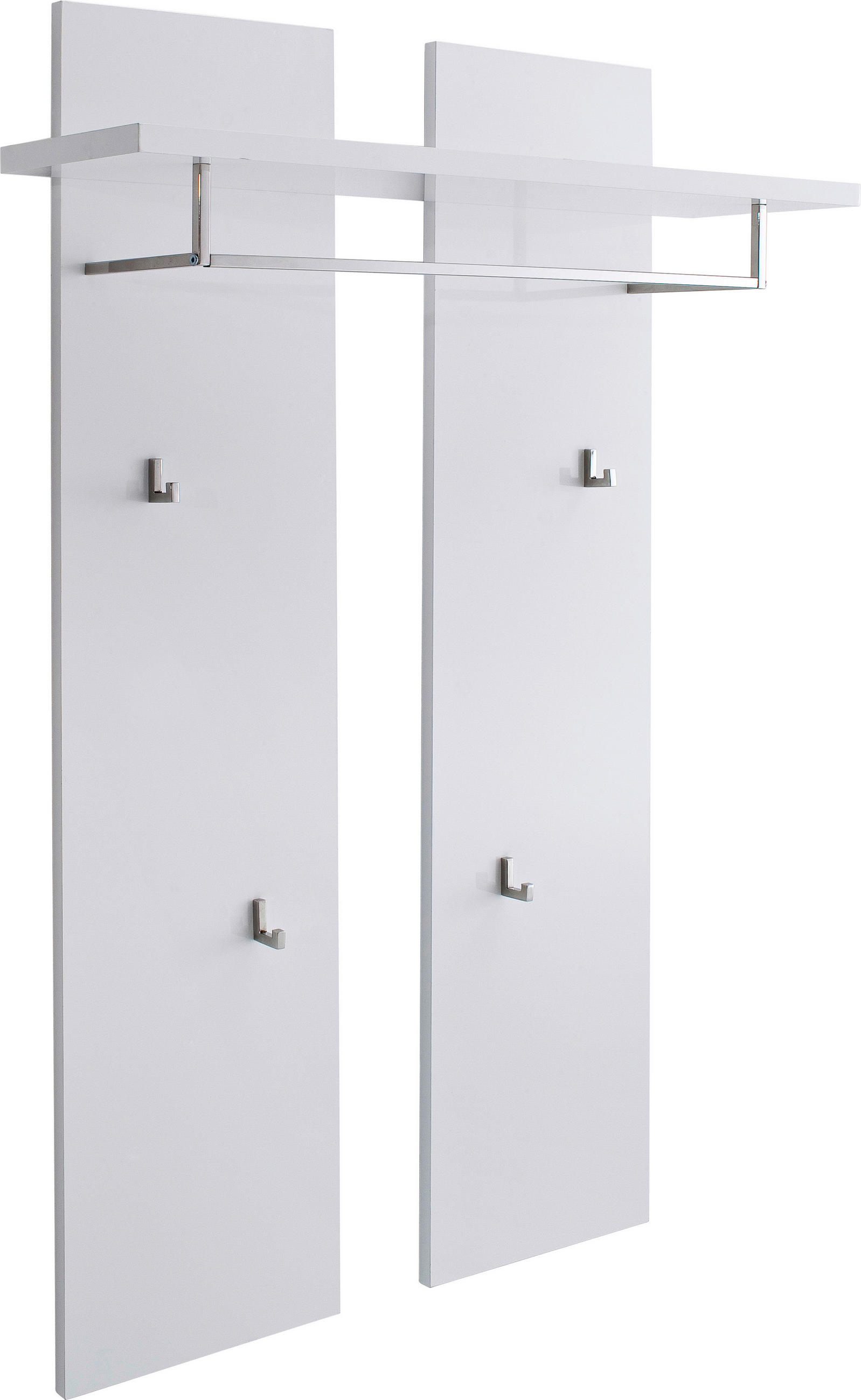 GARDEROBENPANEEL  in 91/135/25 cm  - Weiss, Design, Holzwerkstoff (91/135/25cm) - Novel