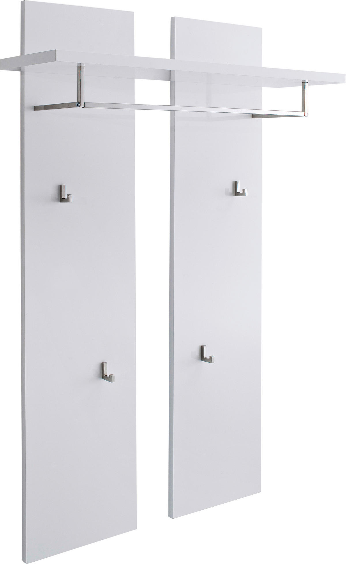 GARDEROBENPANEEL  in 91/135/25 cm  - Weiss, Design, Holzwerkstoff (91/135/25cm) - Novel