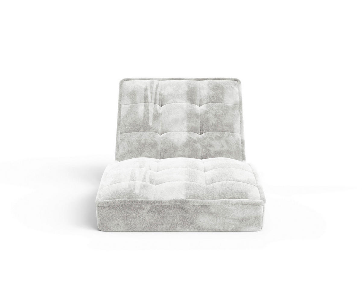 RELAXLIEGE Chenille Creme  - Creme/Schwarz, MODERN, Kunststoff/Textil (73/79/170cm) - Milino