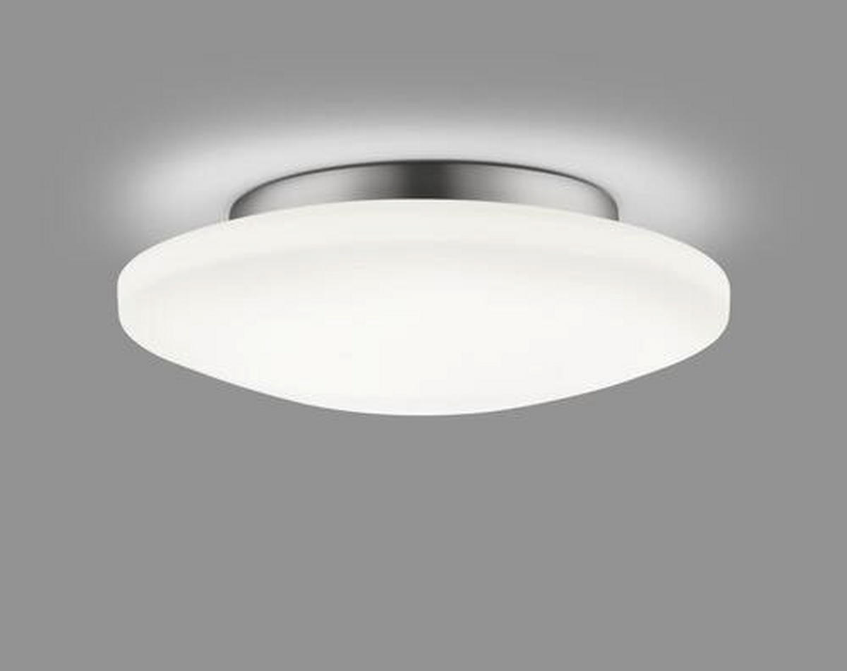 LED-DECKENLEUCHTE 36/10,5 cm   - Chromfarben/Weiß, Design, Glas/Metall (36/10,5cm) - Helestra