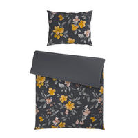 WENDEBETTWÄSCHE Mavie Satin 140/200 cm  - Grau, KONVENTIONELL, Textil (140/200cm) - Novel