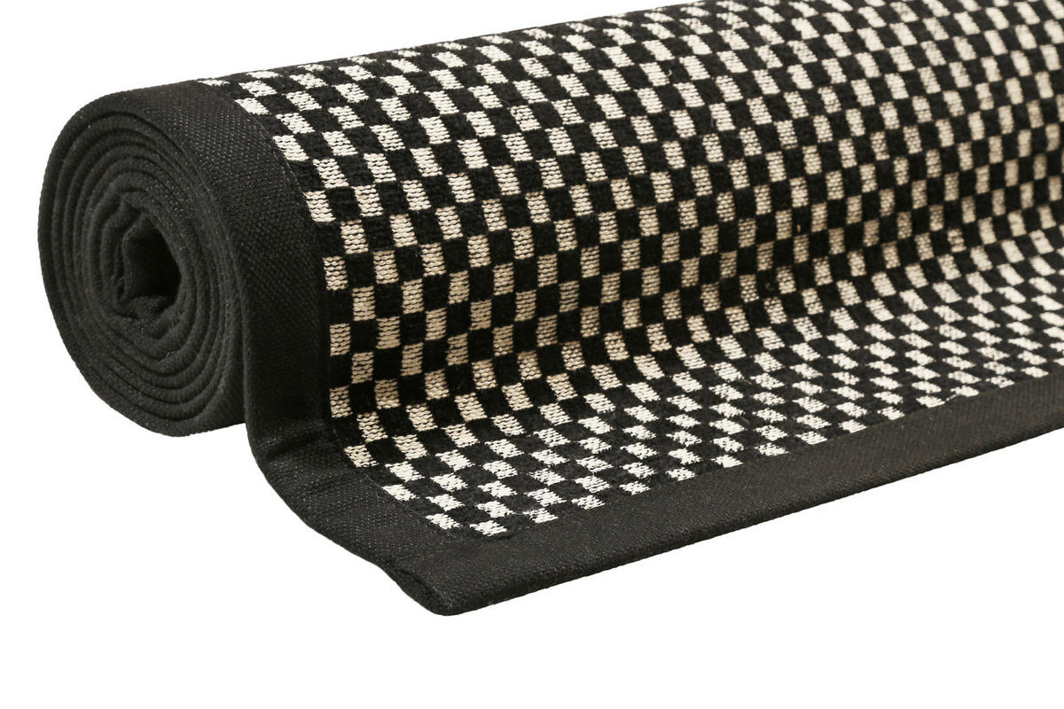 HANDWEBTEPPICH 140/200 cm Paulsen Schwarz  - Schwarz, Trend, Textil (140/200cm) - Esprit