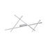 LED STROPNÍ SVÍTIDLO - barvy niklu, Design, kov (102/91/5,7cm) - AMBIENTE