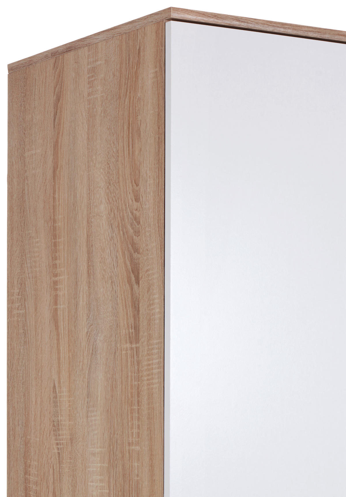 ORMAR S KLASIČNIM VRATIMA     - bijela/hrast Sonoma, Konvencionalno, drvni materijal/plastika (90/191/53cm) - Bessagi Kids