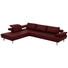 WOHNLANDSCHAFT in Leder Brombeere - Anthrazit/Brombeere, Design, Leder/Metall (255/325cm) - Dieter Knoll WOHNLANDSCHAFT in Leder Brombeere - Anthrazit/Brombeere, Design, Leder/Metall (255/325cm) - Dieter Knoll