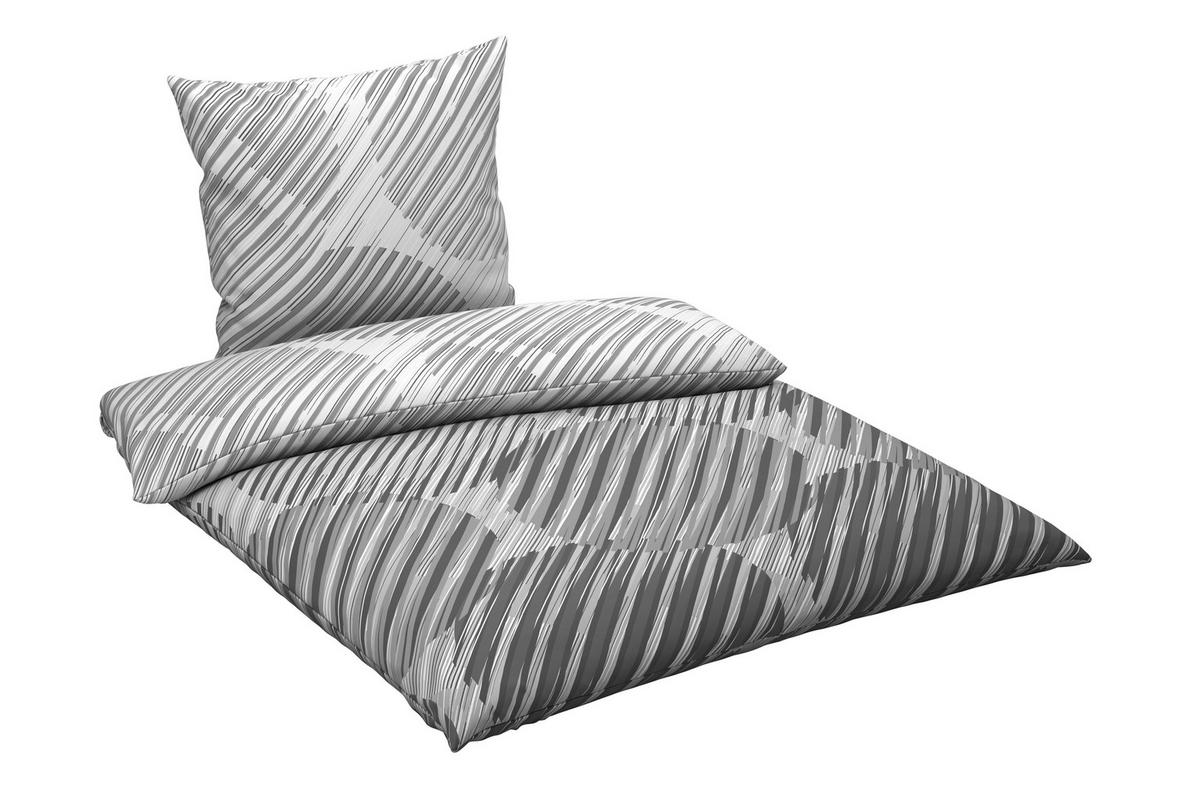 BETTWÄSCHE Renforcé 135/200 cm  - Grau, Textil (135/200cm) - Novel