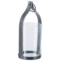 WINDLICHT Schwarz 11/25 cm  - Schwarz, Basics, Glas (11/25cm)