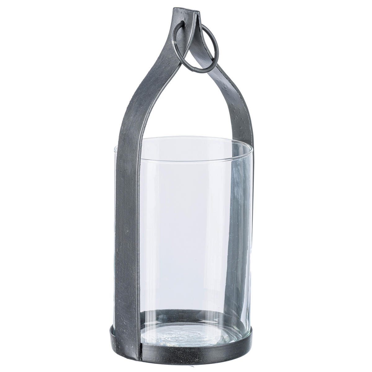 WINDLICHT Schwarz 11/25 cm  - Schwarz, Basics, Glas (11/25cm)