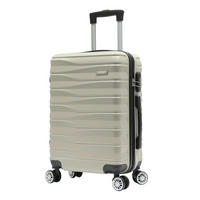 REISEKOFFER Goldfarben  - Goldfarben, Basics, Kunststoff/Textil (37/55/23cm) - Novel