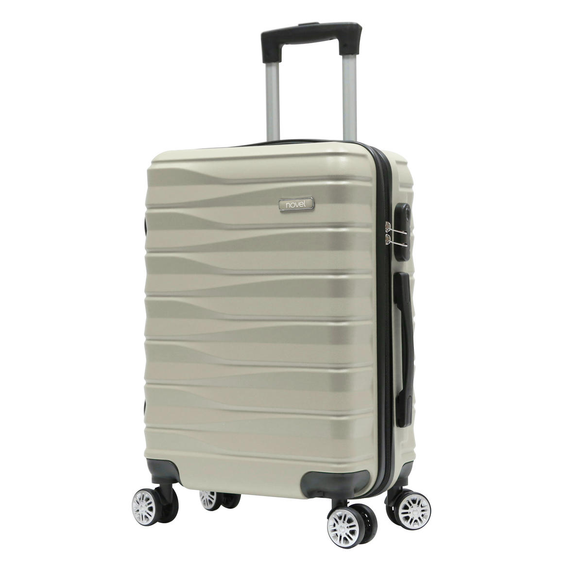 REISEKOFFER Goldfarben  - Goldfarben, Basics, Kunststoff/Textil (37/55/23cm) - Novel