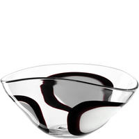 DEKORSKÅL    - klar/vit, Design, glas (35/16,5/23cm) - Leonardo