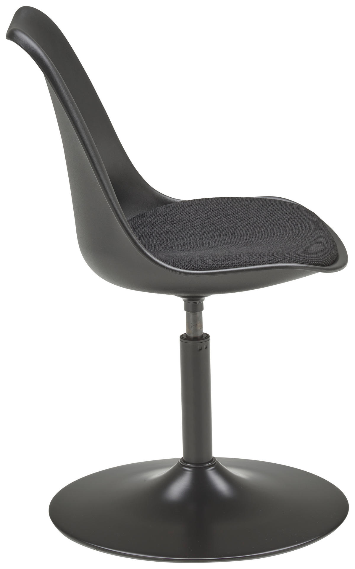 STUHL Webstoff Schwarz  - Schwarz, LIFESTYLE, Kunststoff/Textil (47.5/88/52cm) - MID.YOU