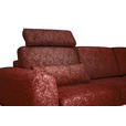 ECKSOFA in Struktur Rostfarben  - Rostfarben/Schwarz, Design, Textil/Metall (157/262cm) - Novel