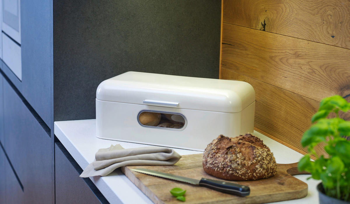 BRÖDLÅDA - cremefärgad, Basics, metall (42/23/16,5cm) - Echtwerk