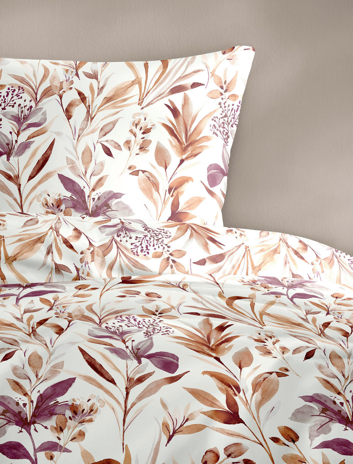 BETTWÄSCHE 2-teilig Biber 135/200 cm  - Lachsfarben, Design, Textil (135/200cm) - Bierbaum