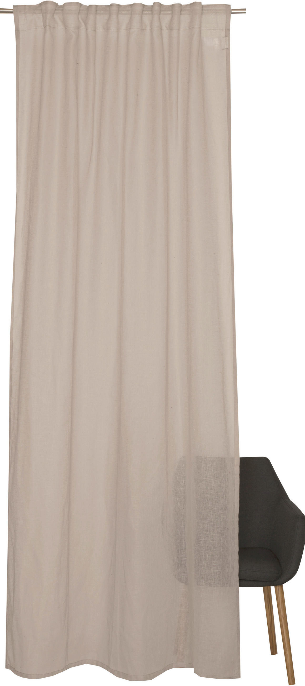 VORHANGSCHAL transparent  - Beige, Basics, Textil (130/250cm) - Schöner Wohnen