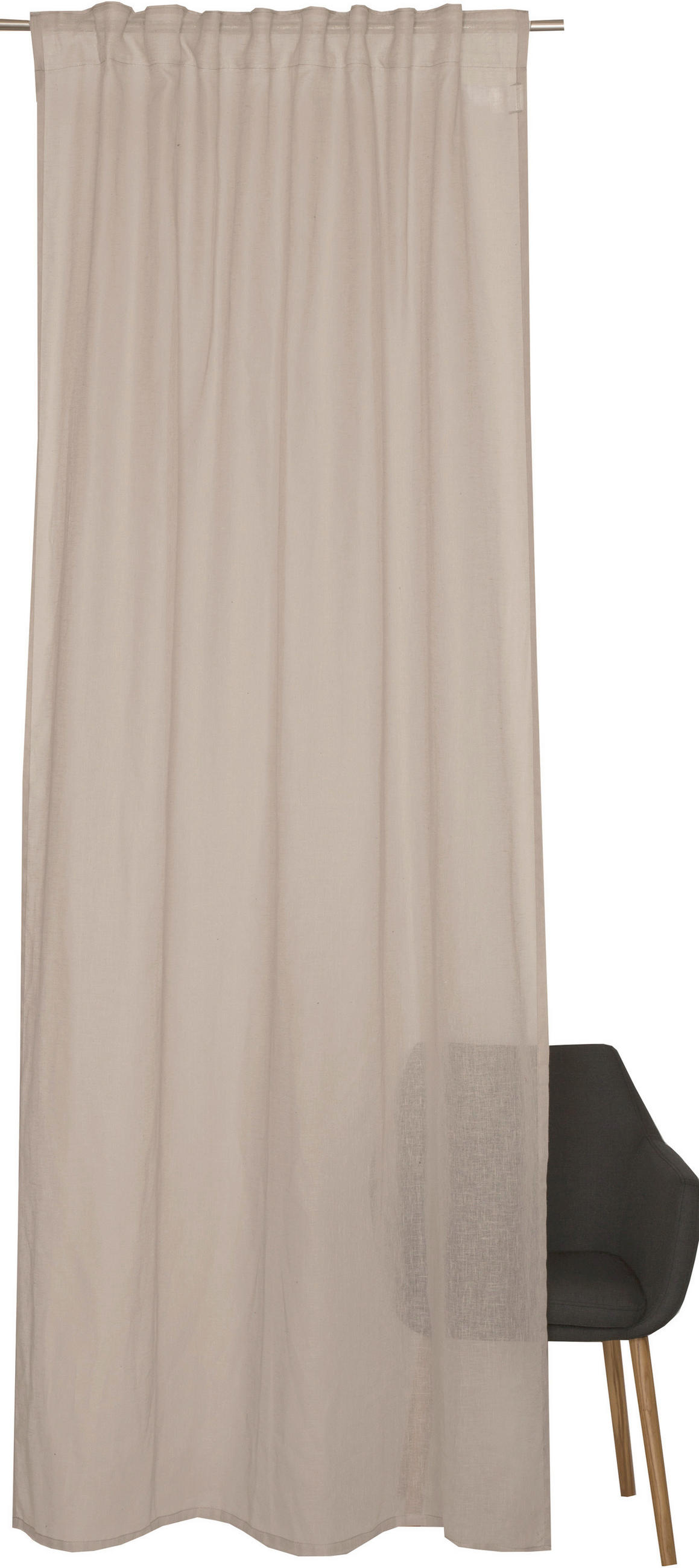 VORHANGSCHAL transparent  - Beige, Basics, Textil (130/250cm) - Schöner Wohnen