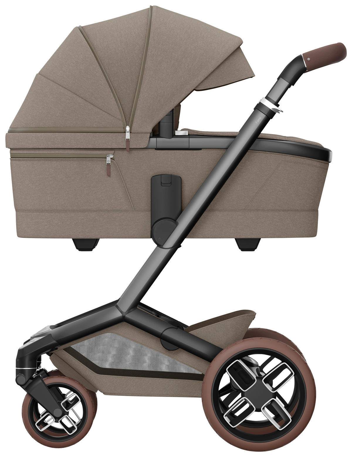 KINDERWAGENSET Fame Bundle  - Graubraun, Basics - Maxi-Cosi
