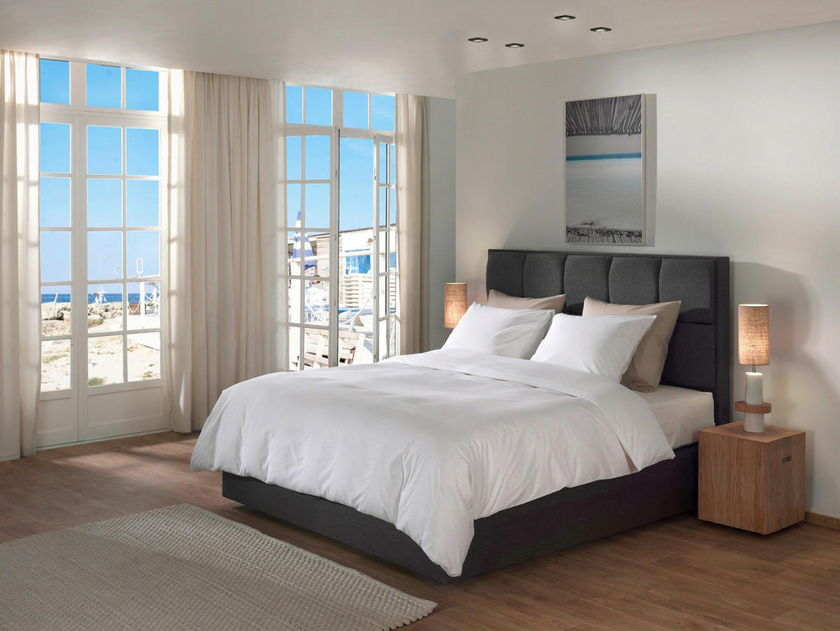 BETTWÄSCHE Suite-Casablanca Renforcé 155/220 cm  - Weiß, Basics, Textil (155/220cm)