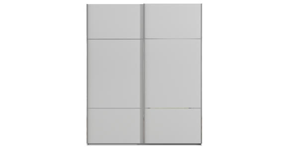SCHWEBETÜRENSCHRANK in Grau - Chromfarben/Grau, KONVENTIONELL, Holzwerkstoff/Metall (201/223/68cm) - Novel