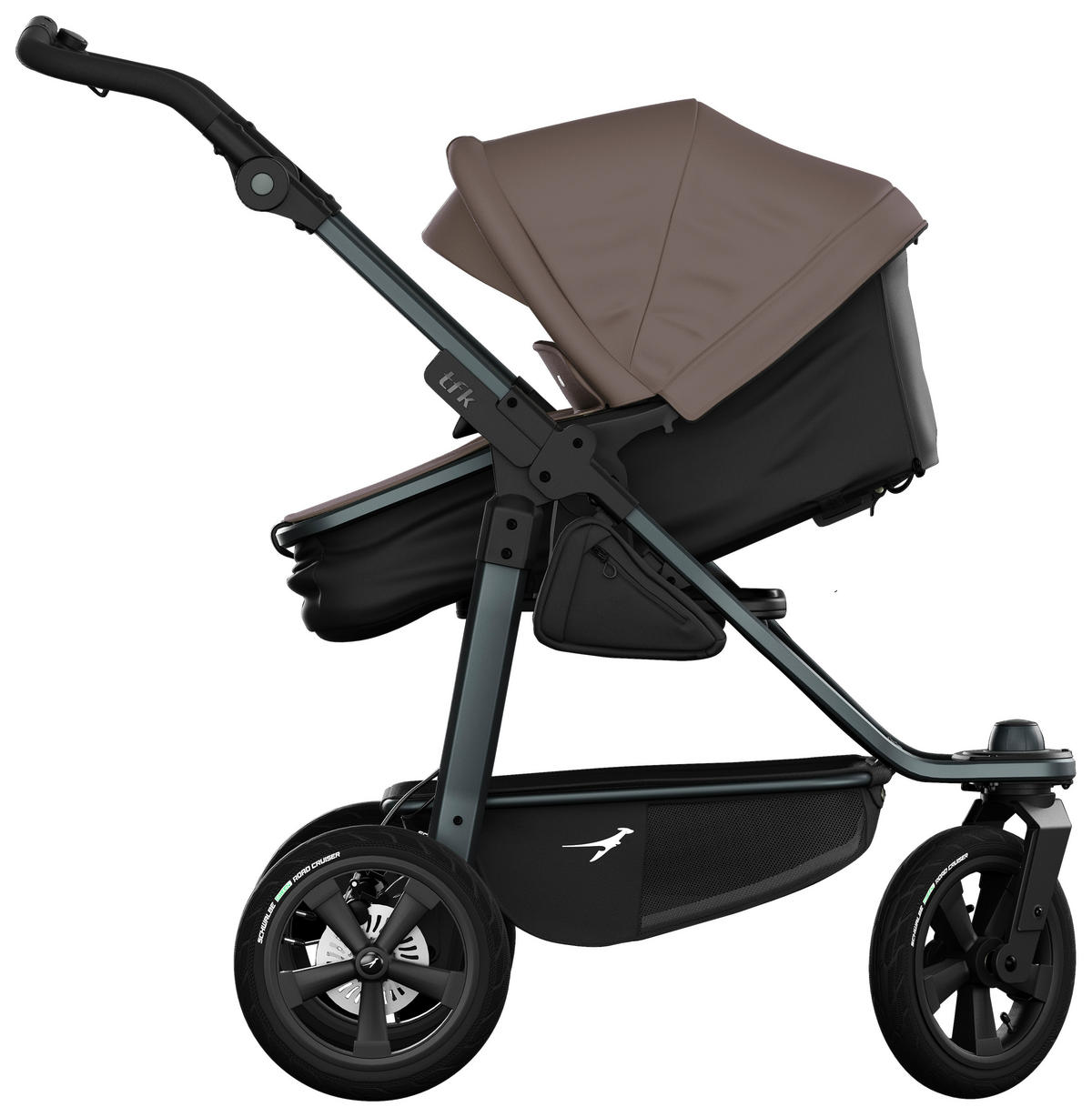 KOMBIKINDERWAGEN  - Anthrazit, Basics, Metall (57/111/120cm) - TFK