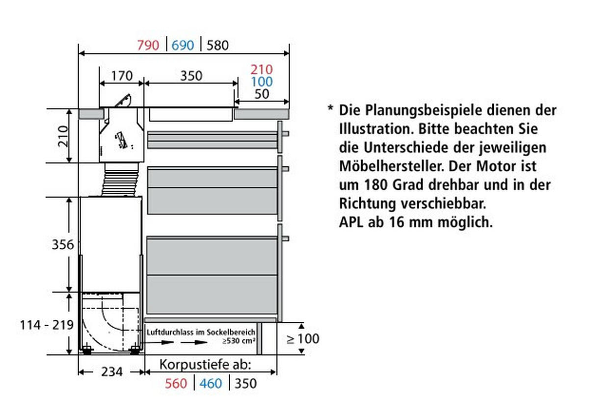 KOCHFELD-DUNSTABZUG-KOMBI KFL2092  - Edelstahlfarben/Schwarz, Basics, Glas/Metall (91/4,5 - 21/52cm) - Oranier