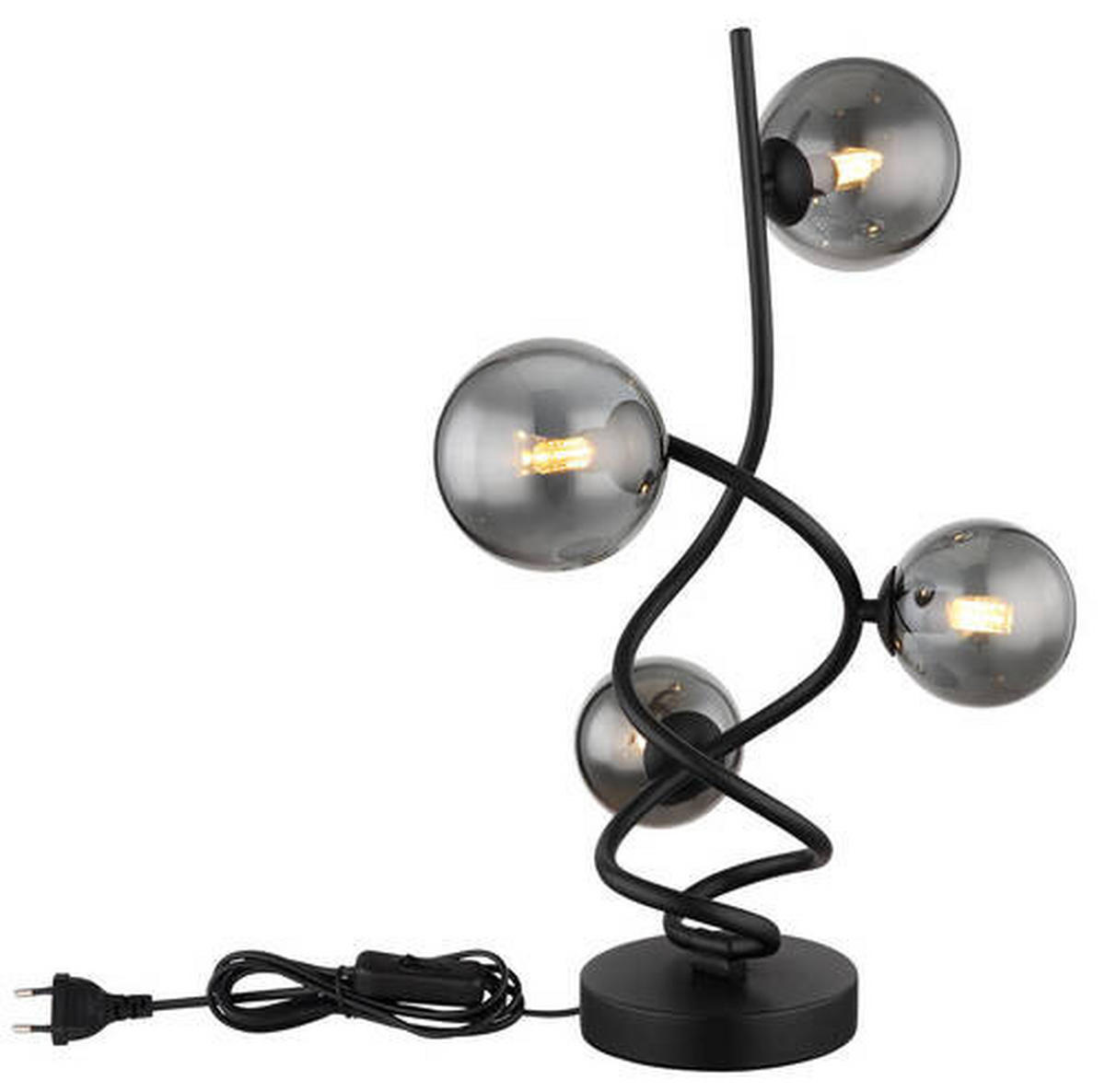 NAMIZNA LED-SVETILKA        15/52 cm       - črna, Design, kovina/umetna masa (15/52cm) - Globo