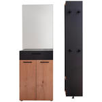 GARDEROBE 120/198/29 cm  - Wildeiche/Anthrazit, Design, Holzwerkstoff (120/198/29cm) - Moderano