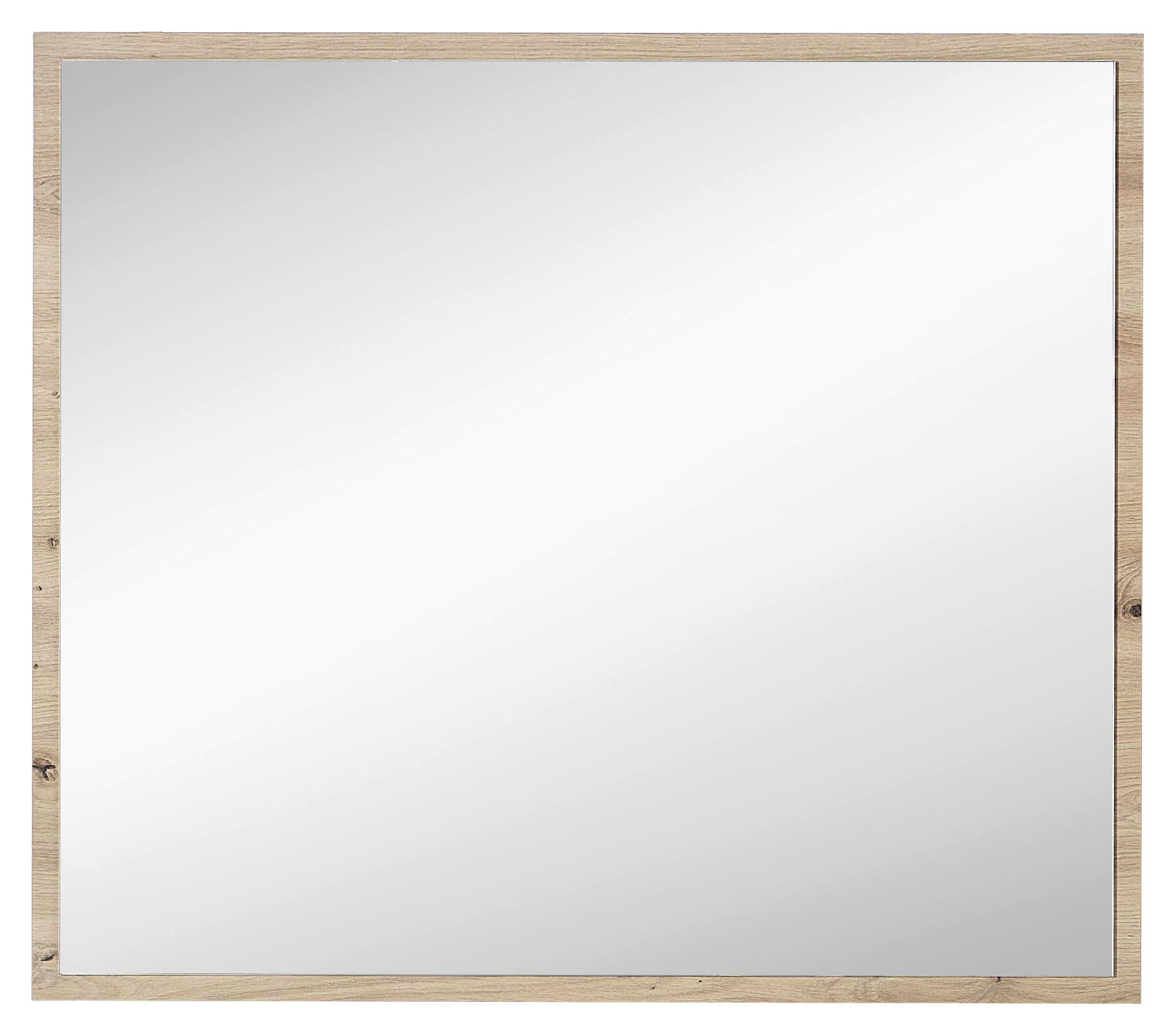 WANDSPIEGEL Eichefarben - Eichefarben, Design, Glas/Holzwerkstoff (80/70/3cm) - Voleo