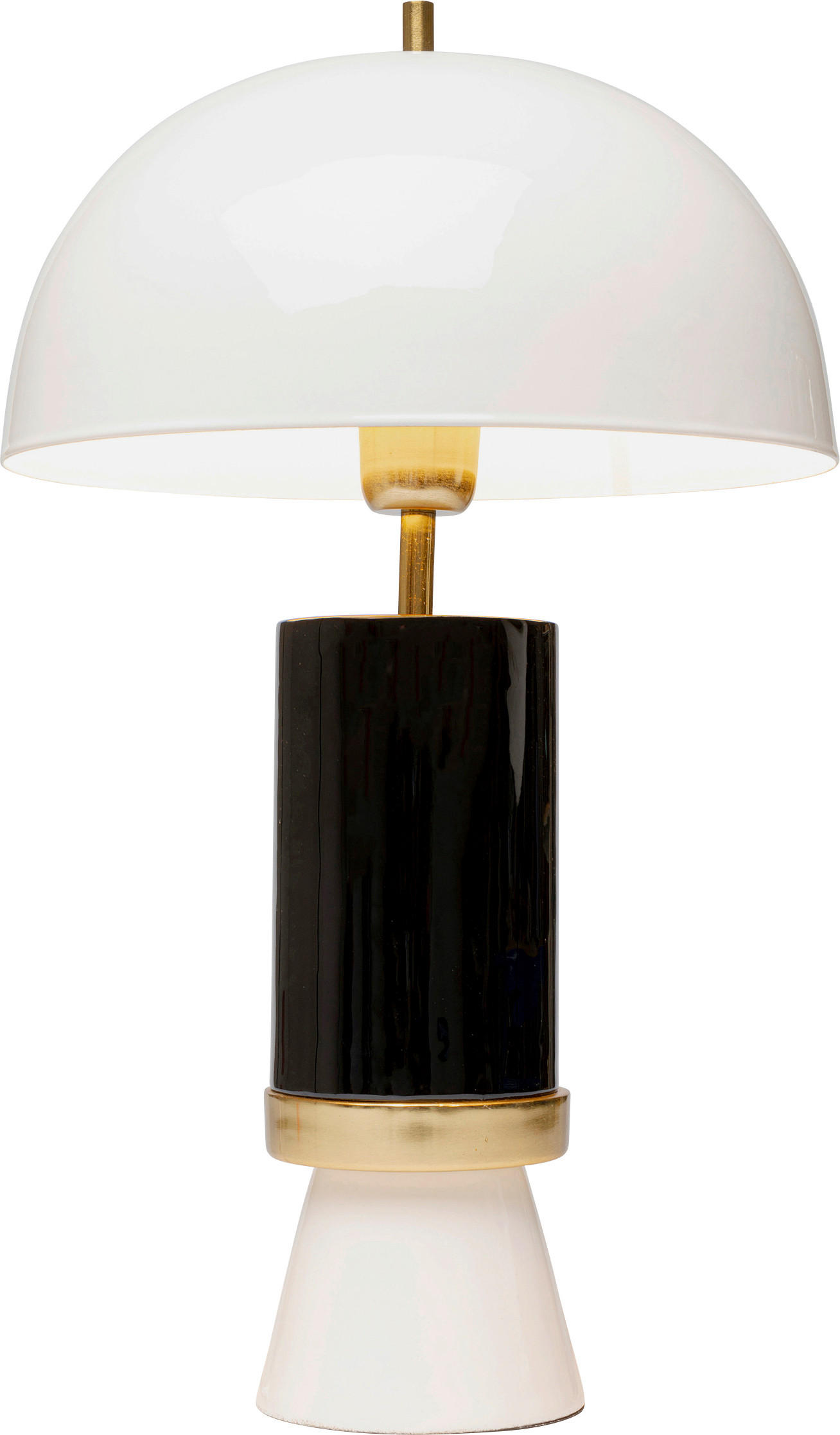 TISCHLEUCHTE Josy 30/51/30 cm   - Goldfarben/Schwarz, MODERN, Metall (30/51/30cm) - Kare-Design