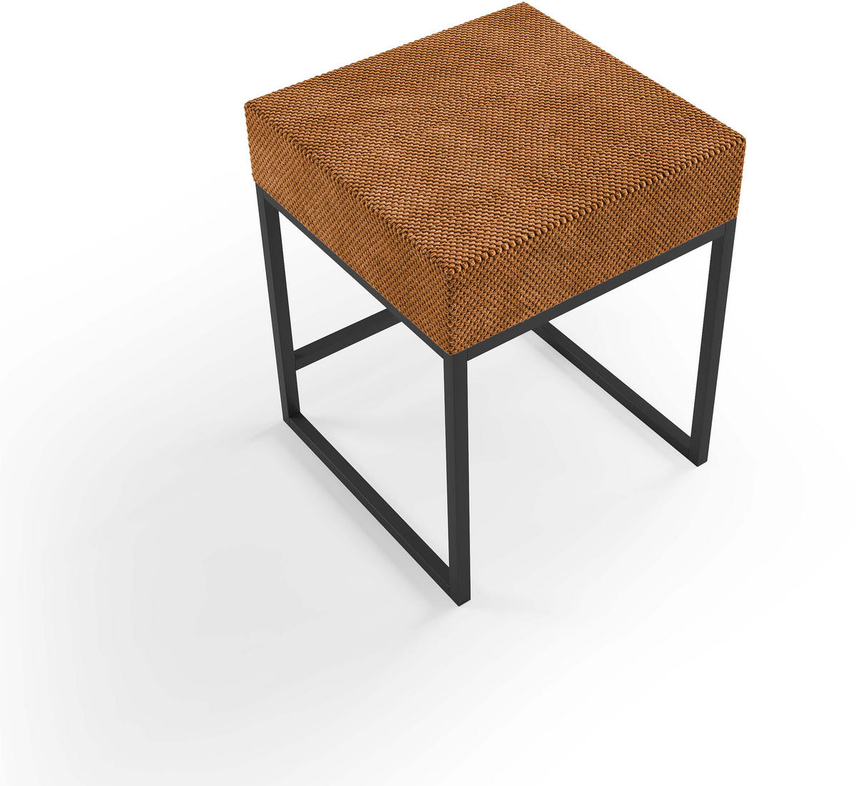 NACHTTISCH 45/55/45 cm  in Orange  - Schwarz/Orange, Design, Textil/Metall (45/55/45cm) - Esposa