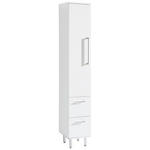 HOCHSCHRANK 30/175/30 cm  - Chromfarben/Weiß, KONVENTIONELL, Glas/Holzwerkstoff (30/175/30cm) - Novel