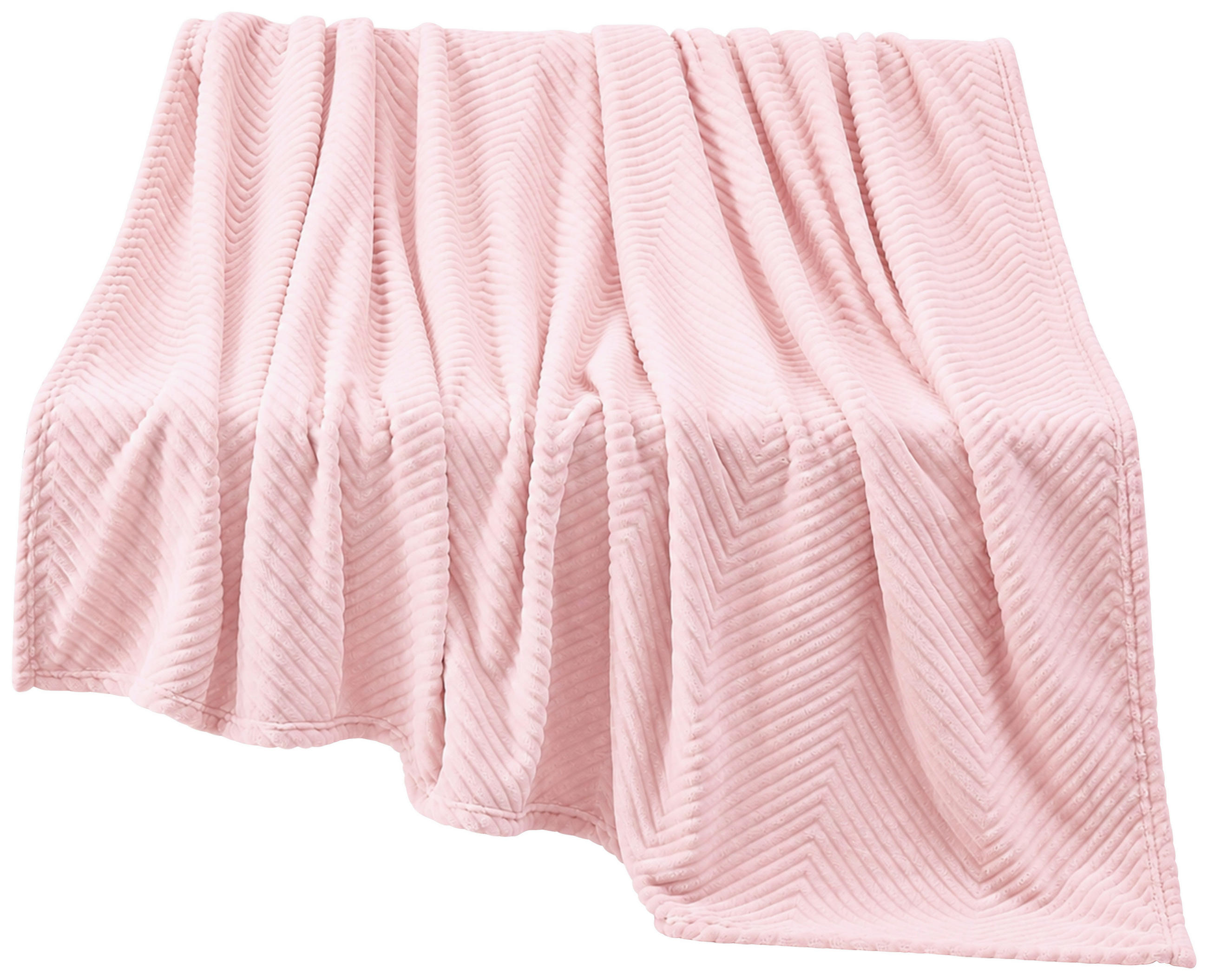 DECKE 150/200 cm  - Pink, Basics, Textil (150/200cm) - Novel