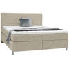 BOXSPRINGBETT 180/200 cm  in Beige  - Chromfarben/Beige, Konventionell, Kunststoff/Textil (180/200cm) - Voleo