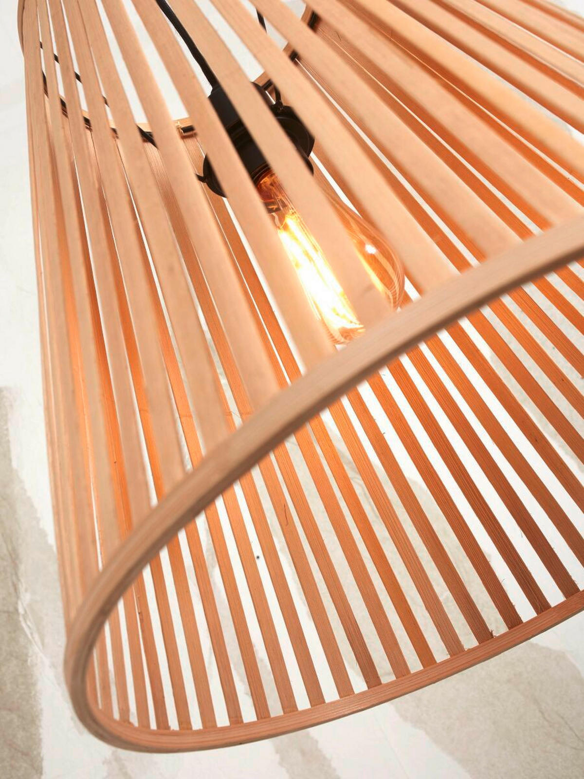 HÄNGELEUCHTE GOOD&MOJO 30/30/30 cm   - Naturfarben, Trend, Holz (30/30/30cm) - Good & Mojo