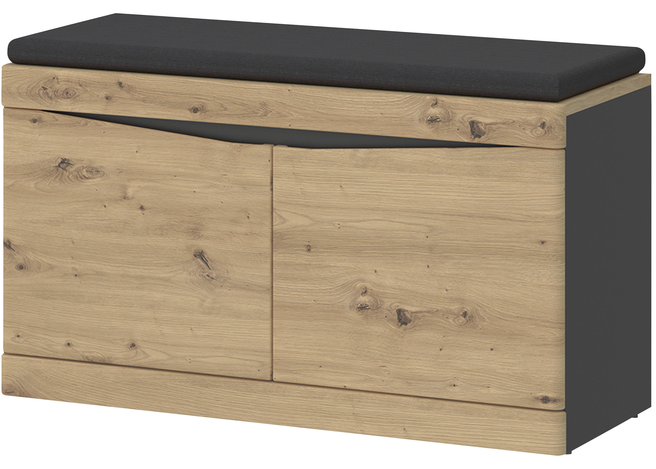 Garderobenbank Turino Eiche Artisan Dekor B: 86 Cm