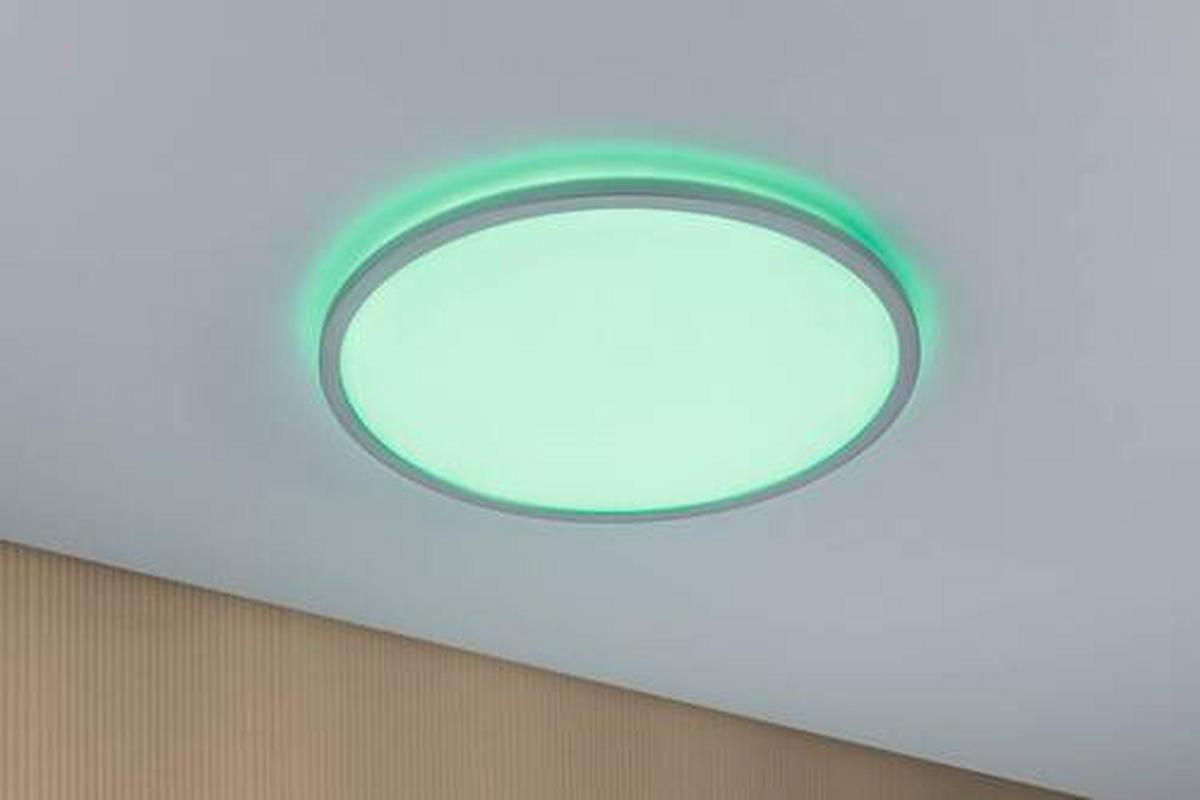 LED-PANEEL  - Chromfarben, Basics, Kunststoff (42cm) - Paulmann