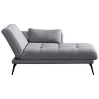 RÉCAMIERE in Grau  - Schwarz/Grau, Konventionell, Textil/Metall (200/85/106cm) - Novel