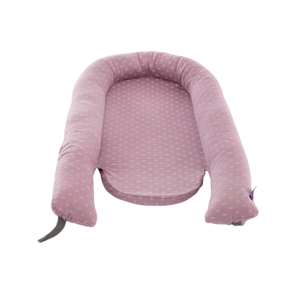 KUSCHELNEST Home Comfort  76/52/8 cm   - Violett/Altrosa, Basics, Textil (76/52/8cm) - Träumeland