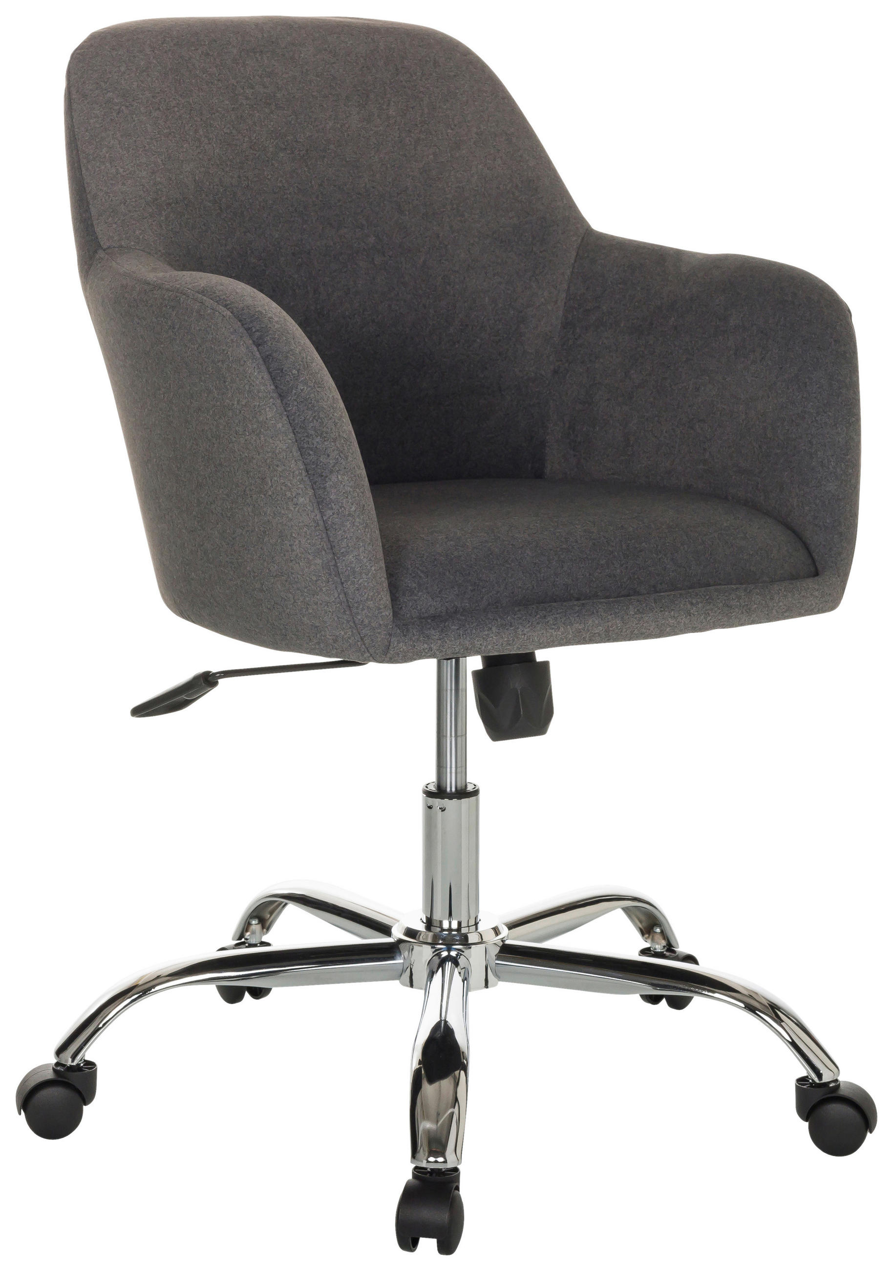SNURRSTOL  i mörkgrå  - mörkgrå/silver, Basics, metall/textil (68/85-94/68cm) - MID.YOU