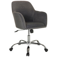 SNURRSTOL  i mörkgrå  - mörkgrå/silver, Basics, metall/textil (68/85-94/68cm) - MID.YOU