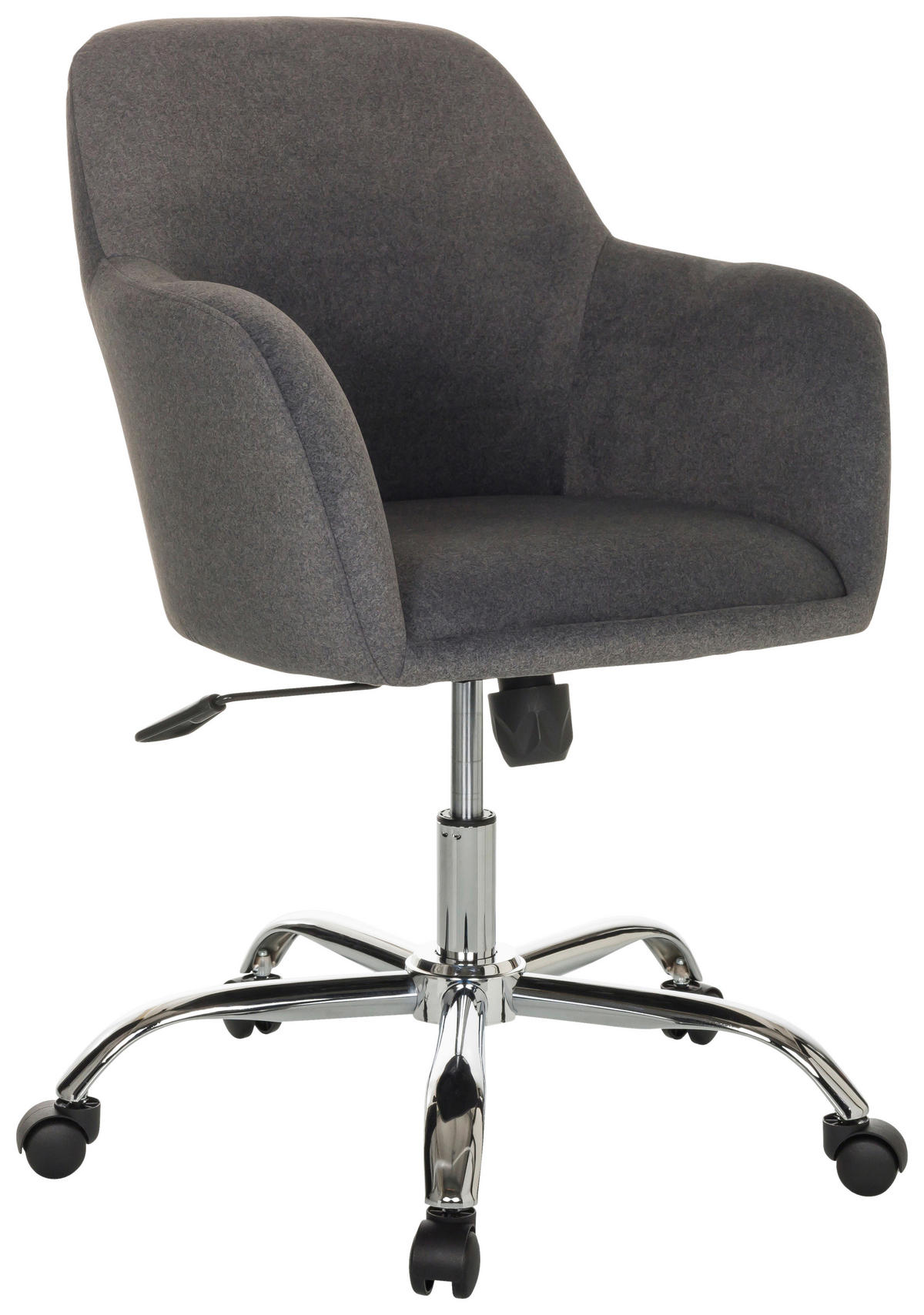 SNURRSTOL  i mörkgrå  - mörkgrå/silver, Basics, metall/textil (68/85-94/68cm) - MID.YOU