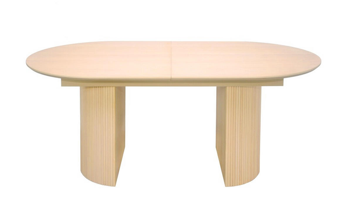 MATBORD i trä 180/100/75 cm   - vit/ekfärgad, Design, trä (180/100/75cm) - Best Price
