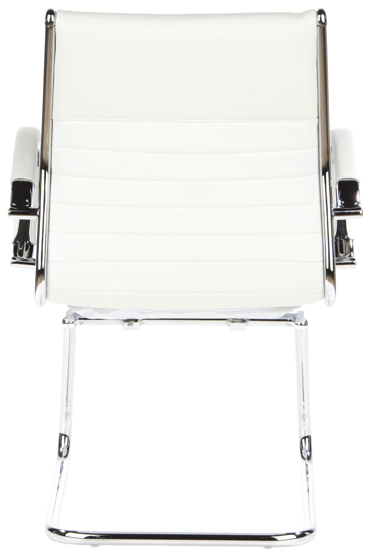 KONFERENČNI STOL tekstil, usnje krem barve, barve kroma  - barve kroma/krem barve, Moderno, kovina/tekstil (62/94/46cm) - MID.YOU