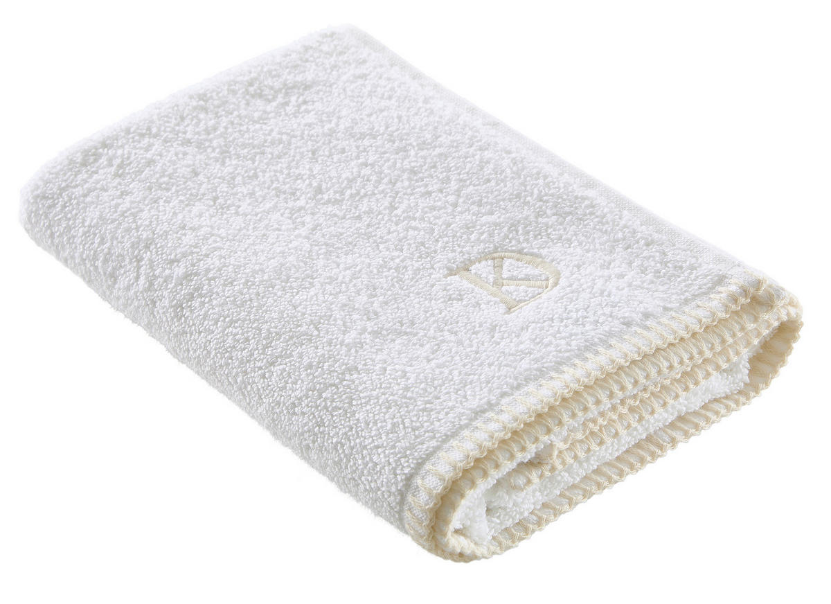 HANDTUCH BOLANO Weiß  - Weiß, KONVENTIONELL, Textil (50/100cm) - Dieter Knoll