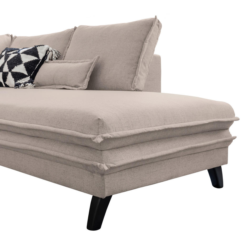Thumbnail - P & B Wohnlandschaft, Taupe, Textil, massiv, 8-Sitzer, Füllung: Schaumstoffflocken,Schaumstoffflocken,Schaumstoffflocken...