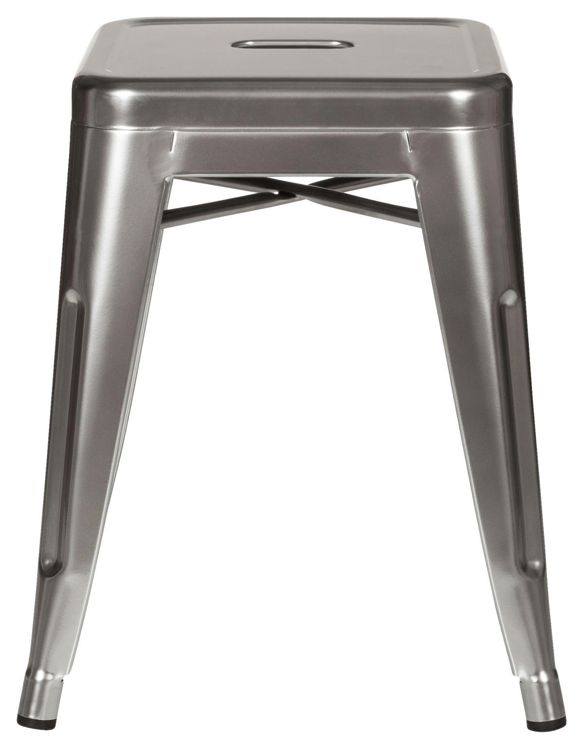 HOCKER Platinfarben  - Platinfarben, Basics, Metall (39/46/39cm) - MID.YOU